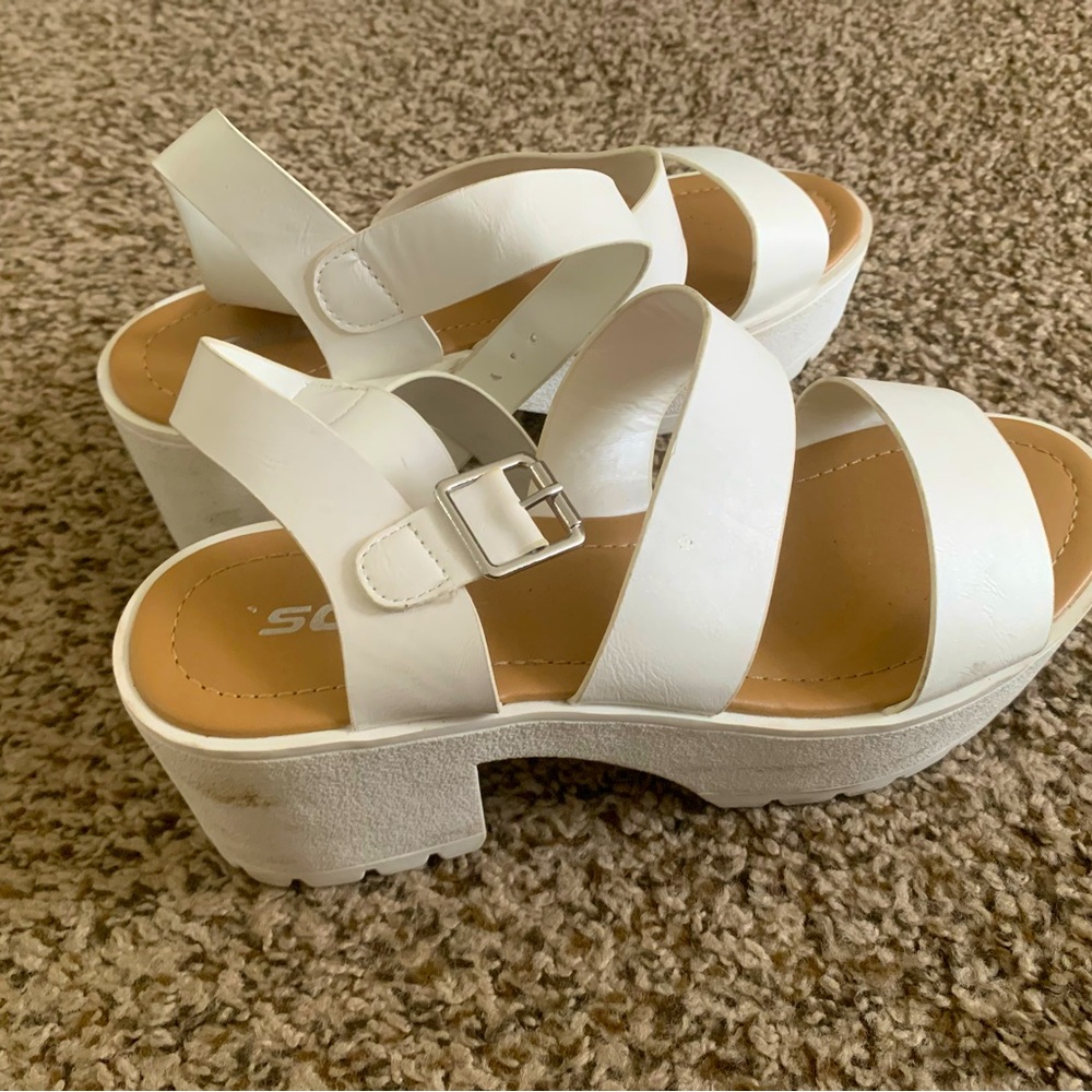 White Chunky Sandals